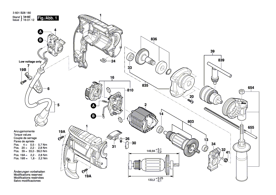 Nieuwe echte Bosch 160111a835 -naamplaatje