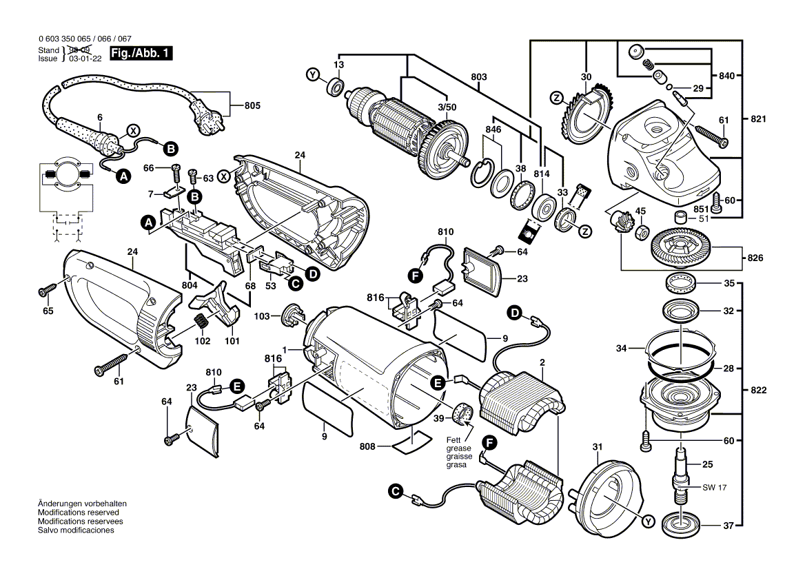 Nouvelle véritable poignée Bosch 1605132135