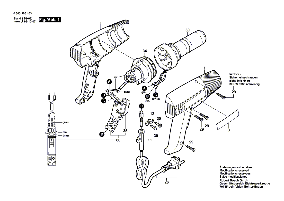 Новый подлинный Bosch 1601118863