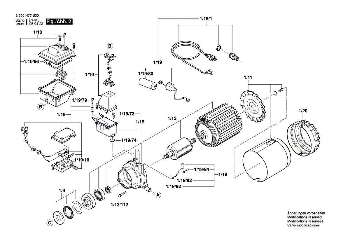 New Genuine Bosch F016F03574 Control Head