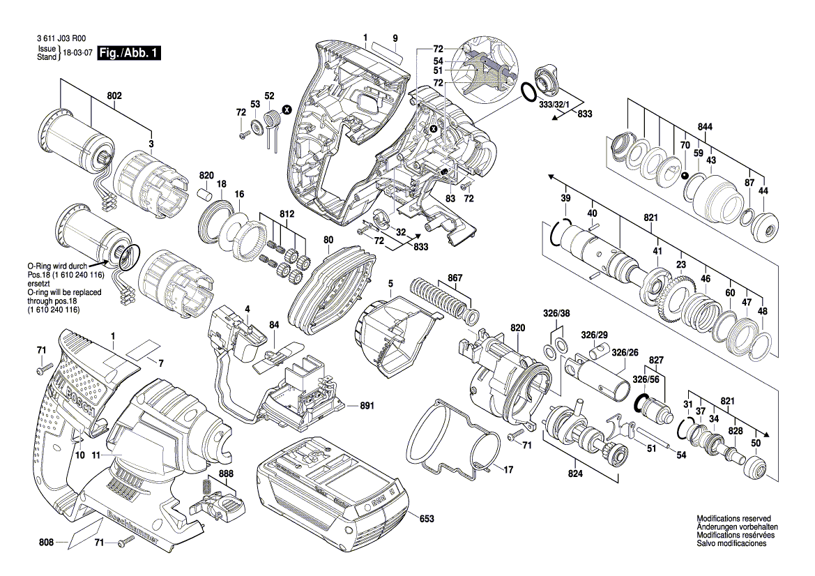 Nieuwe echte Bosch 1617000666 Intermediate flens