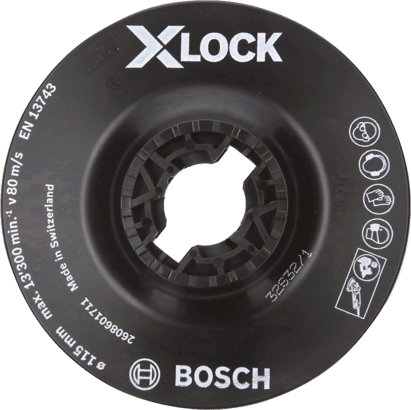 Nouveau véritable bosch 2608601711 PADE Backing X-Lock Soft pour les broyeurs à petit angle