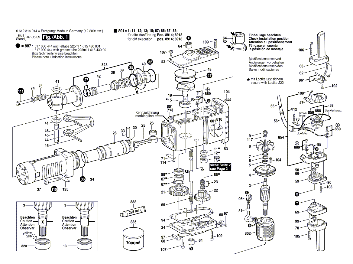 Neue echte Bosch 1615806053 Führungsrohr