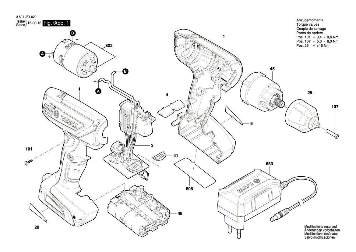 Nieuwe echte Bosch 160111A5LG -naamplaatje