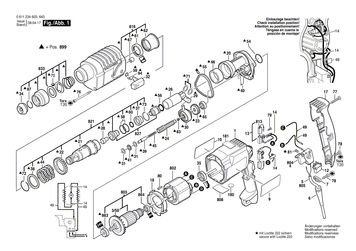 Новый подлинный Bosch 1619p00105