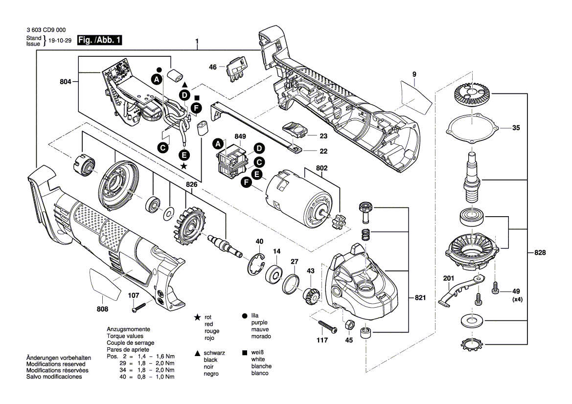 Nieuwe echte Bosch 1600A01V4N elektronische assemblage