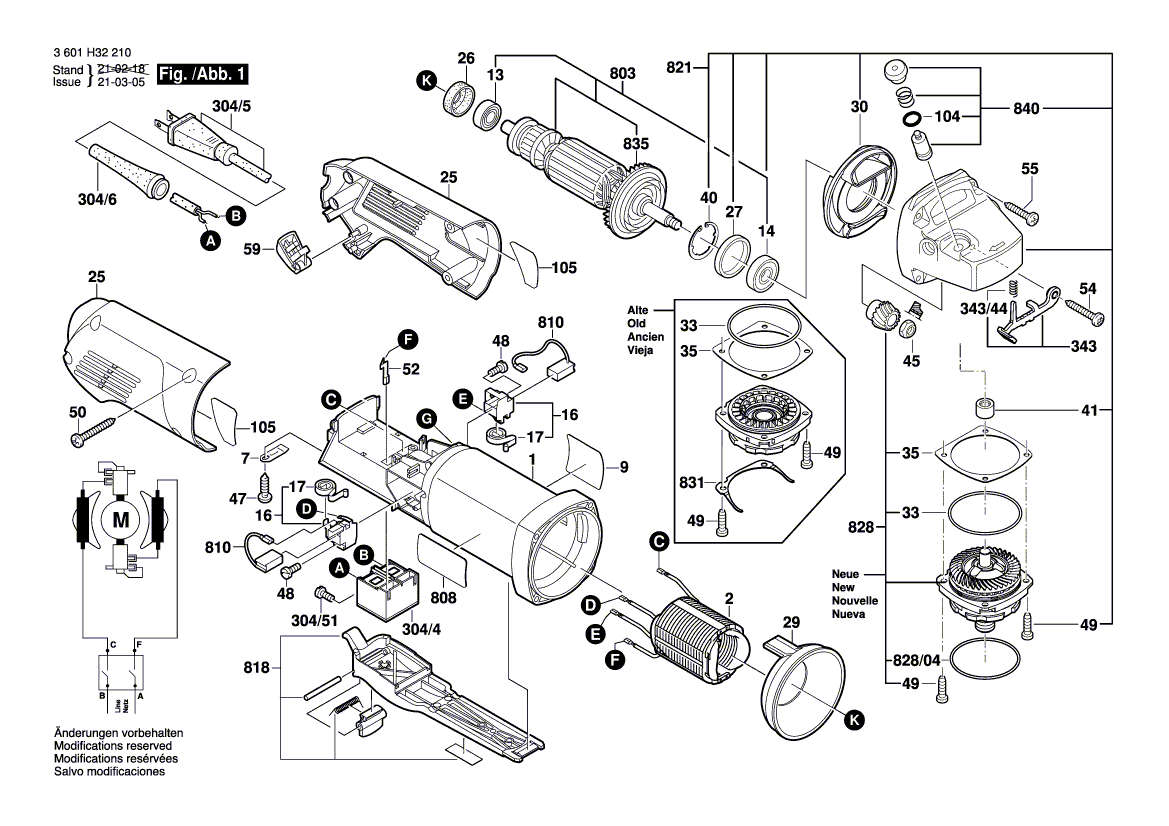 Nieuwe echte Bosch 1601118C43 -naamplaatje van de fabrikant