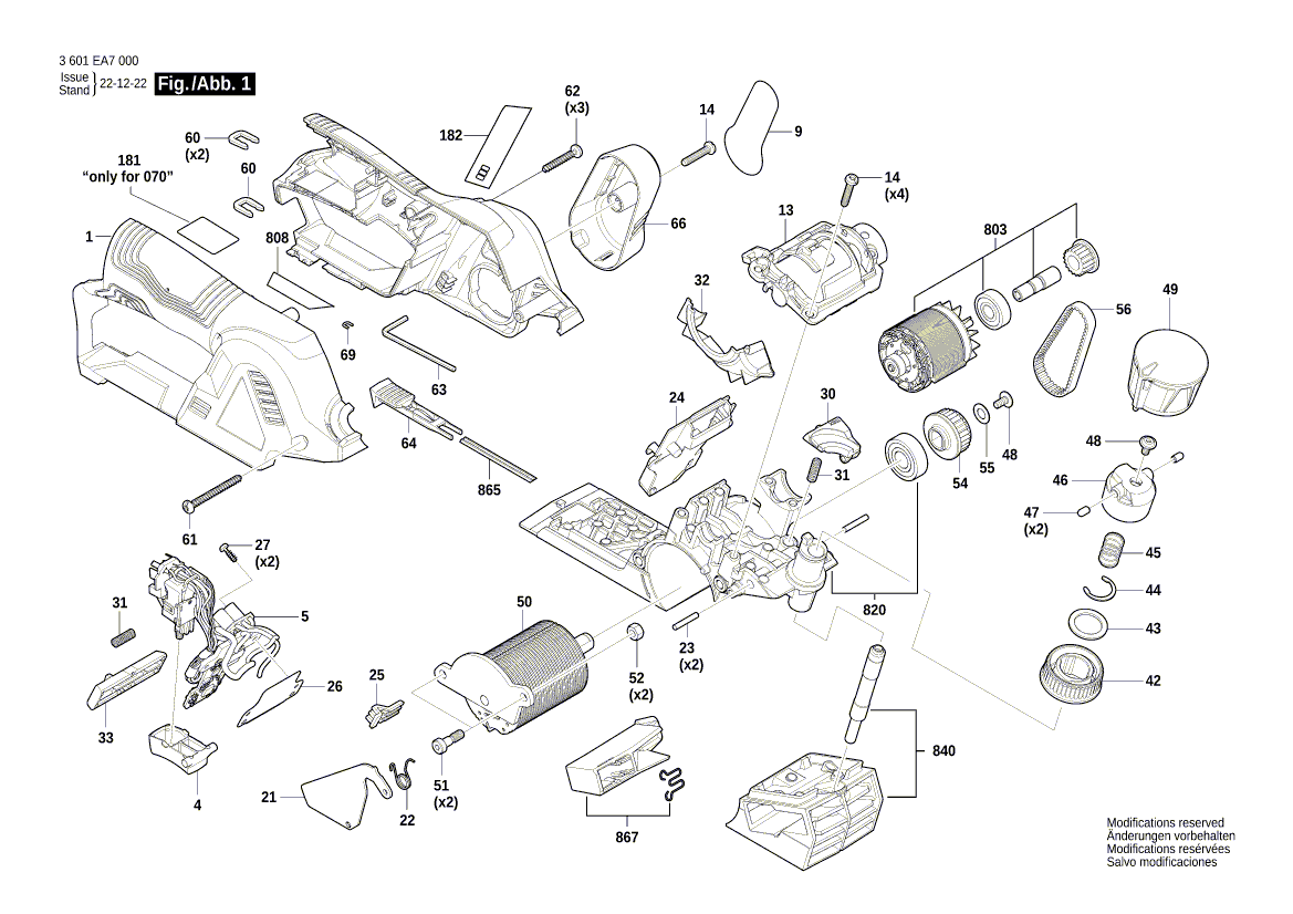 Nouvelle plaque de base Bosch 1607000ch6 authentique