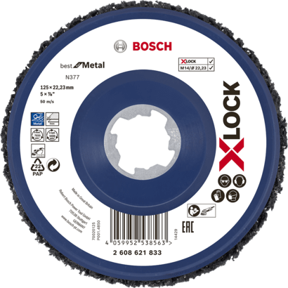 Новый подлинный Bosch 2608621833 x-lock очищающий диск N377 для небольшого угла