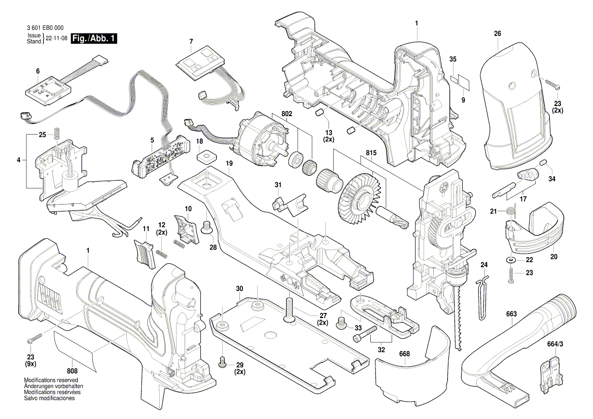 Новый подлинный Bosch 1607000ew9 EC Motor