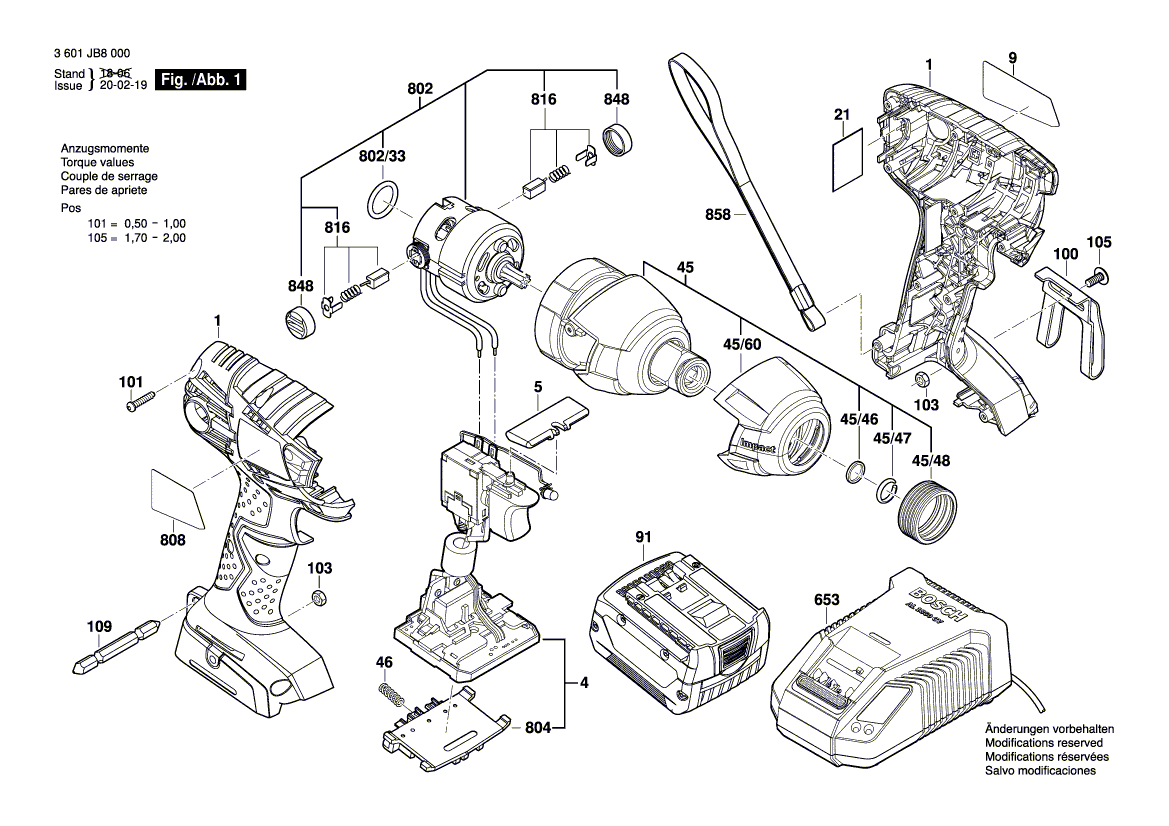 Neue echte Bosch 2609133526 Hersteller -Typenschild