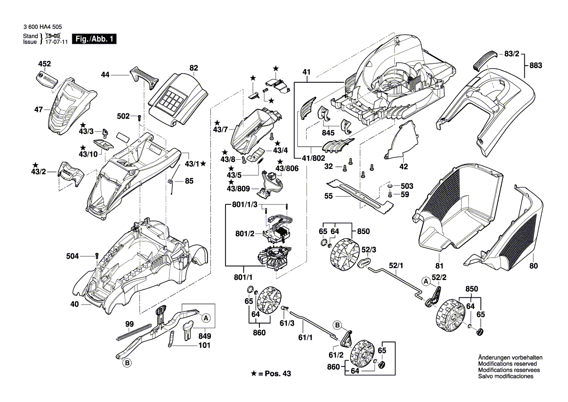 Nieuwe echte Bosch F016L69213 Motorkap