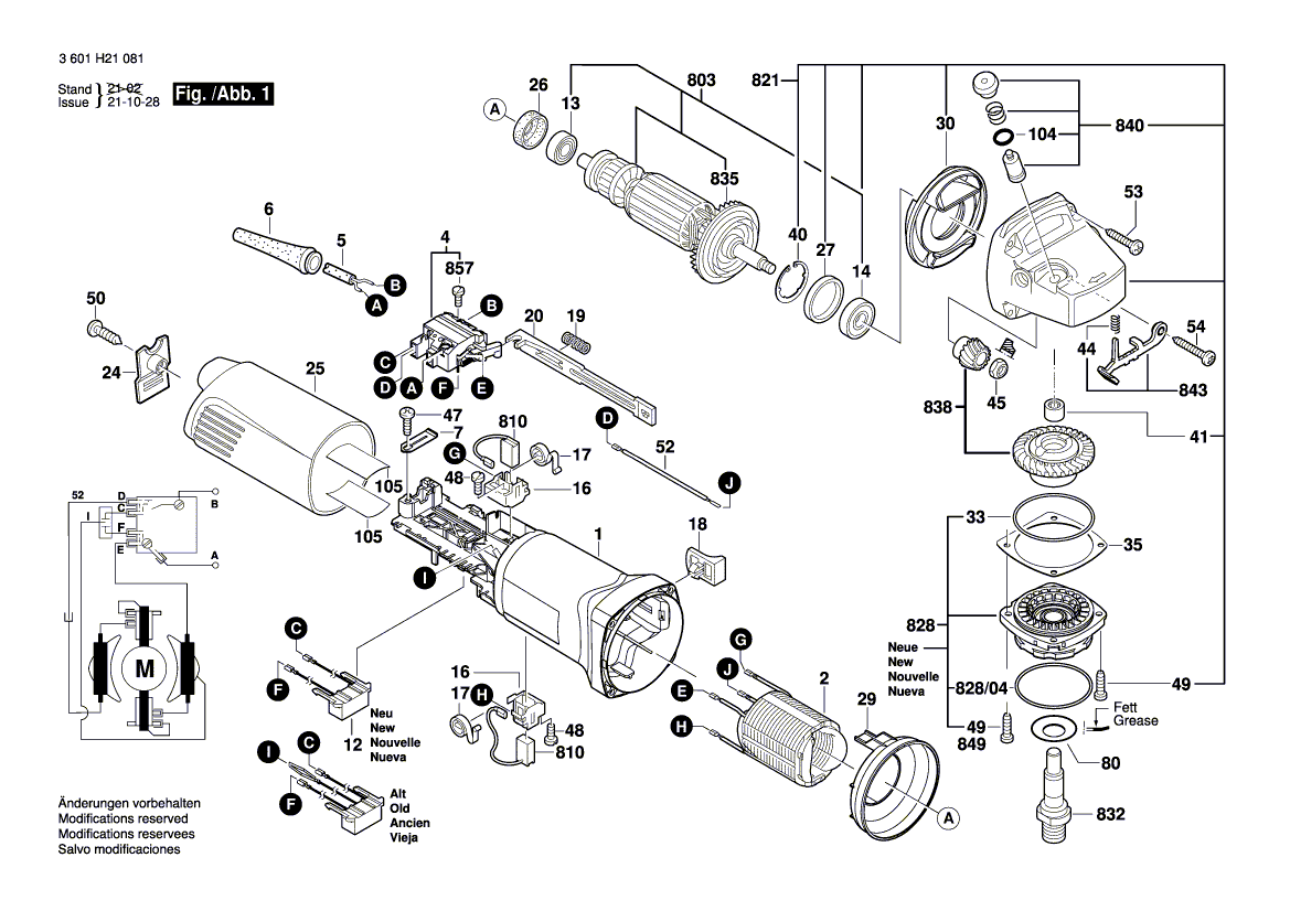 Neue echte Bosch 1619p15212 Schleifspindel