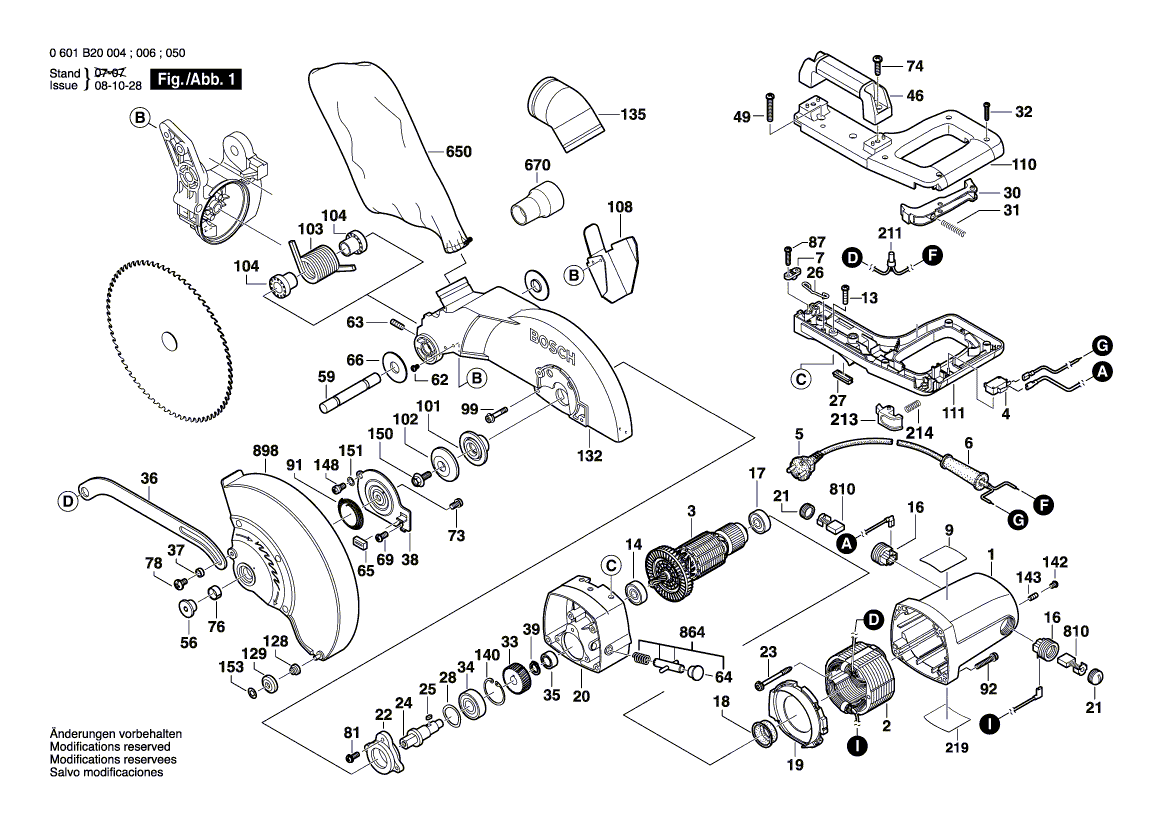 Neuer echter Bosch 1609203H99 Ein-Aus-Schalter