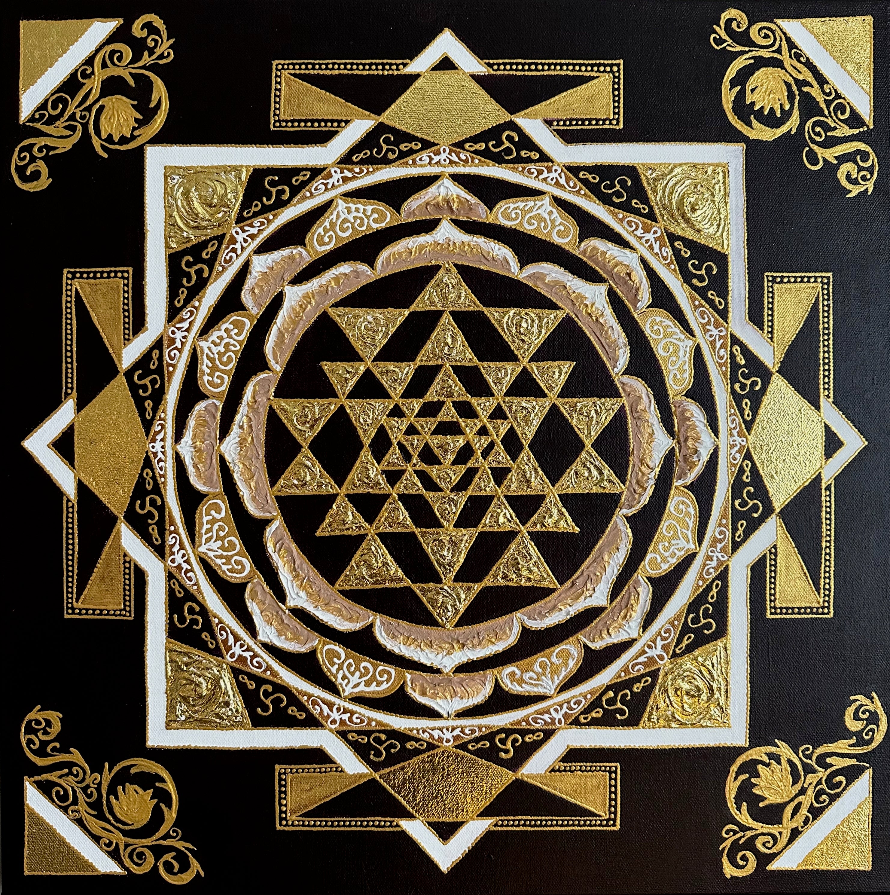 Sri Yantra mandala, energimaleri, hellig geometri